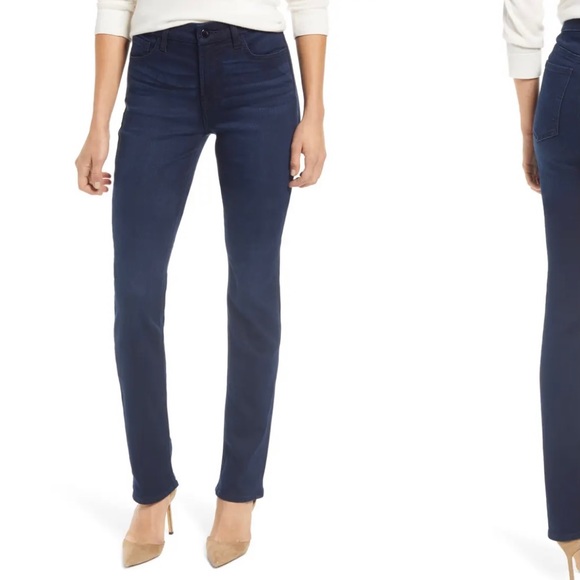 7 For All Mankind Denim - JEN7 by 7 For All Mankind Slim Straight Dark Jeans